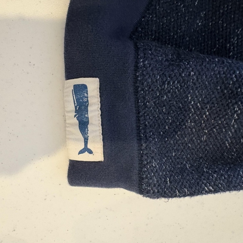 Mollusk Sweatshirt Mens Large Blue Textured Knit Pullover Crew Neck Cotton Blend - Picture 6 of 7